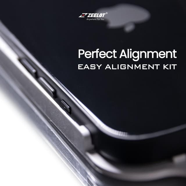 SolidSleek Retina Clear iPhone 13 Mini / Med installationskit
