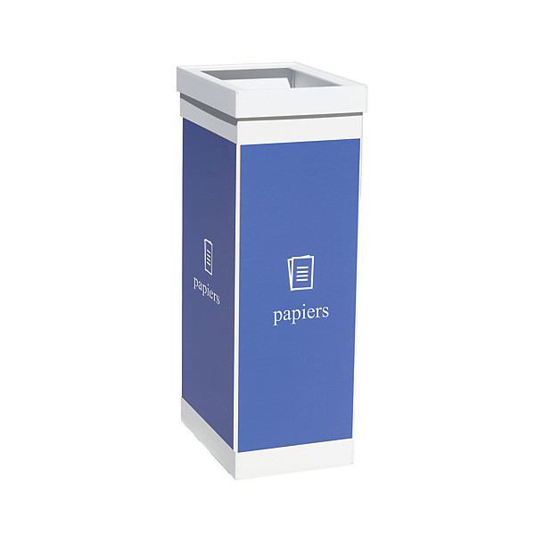 Corbeille papiers - corps blanc