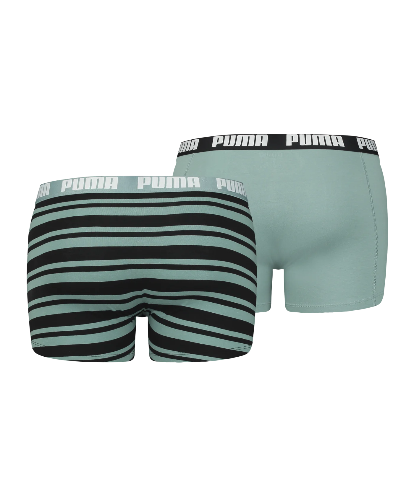 PUMA Heritage Stripe Boxer 2er Pack Grün F017
