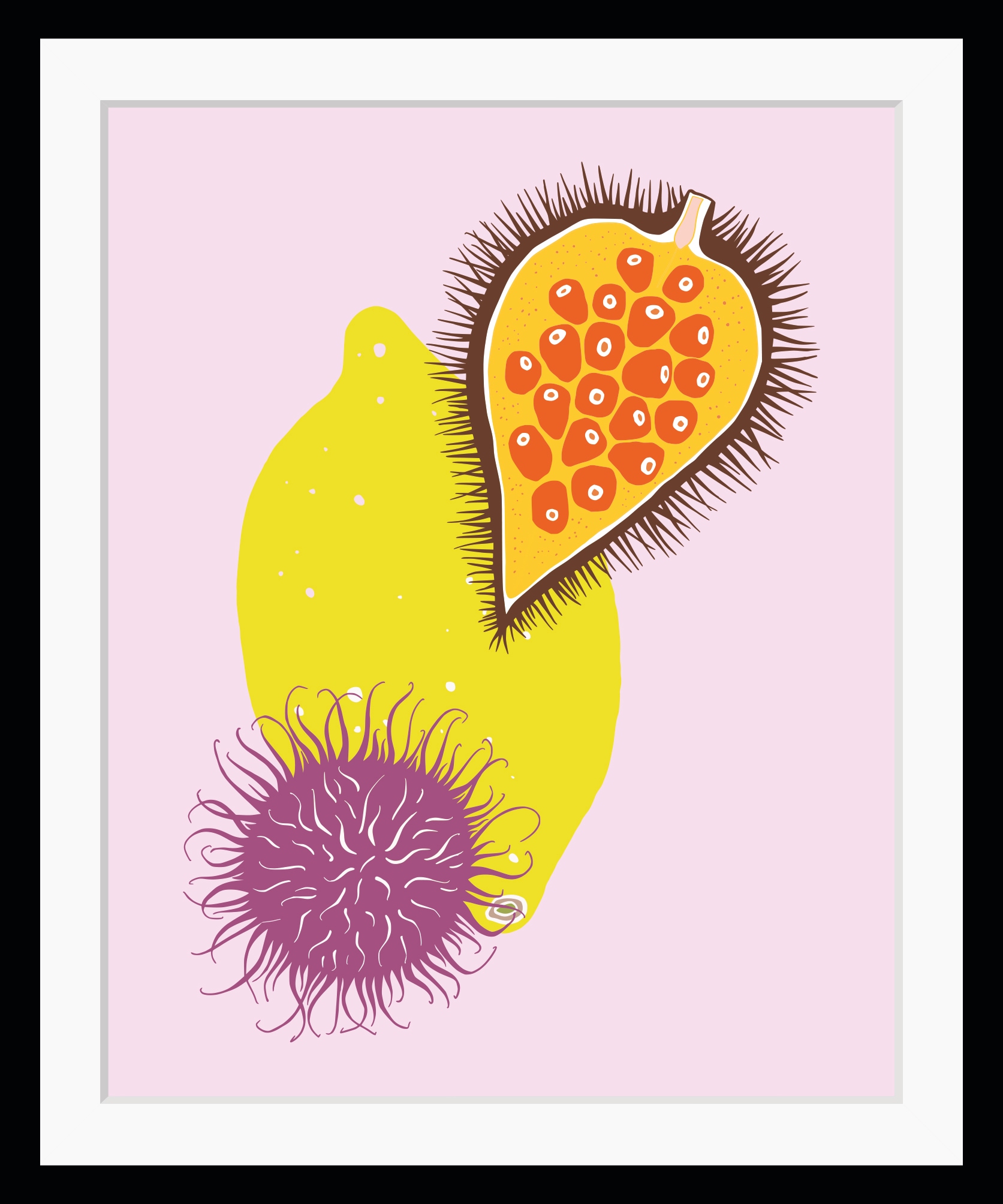 queence Bild »May« Kunst | Lebensmittel | Obst | Obst Bilder HD Premium Poster-Druck inkl. Holzrahmen
