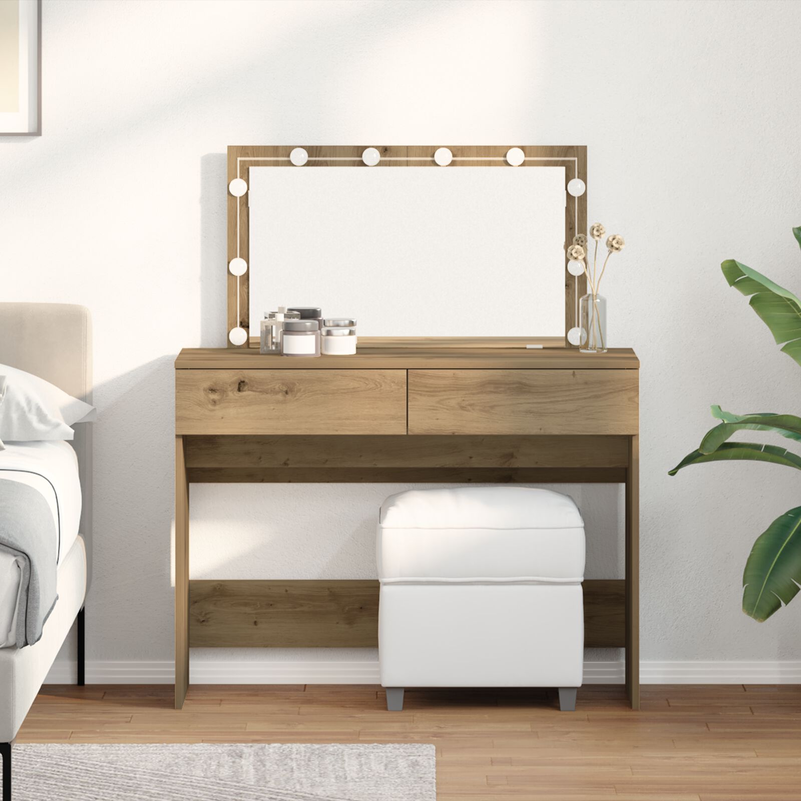 vidaXL Artisan kaptafel eiken 100 x 40 x 120 cm Materiaal hout
