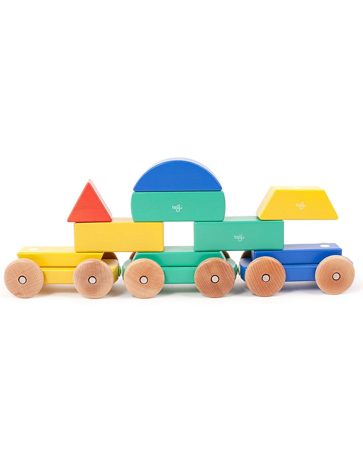 Baby-Magnetspielzeug BIG SHAPE TRAIN 9-teilig in bunt