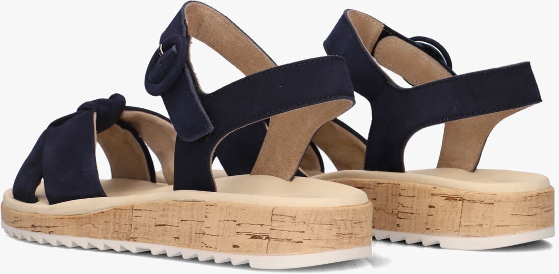blauwe paul green platte sandalen 6105