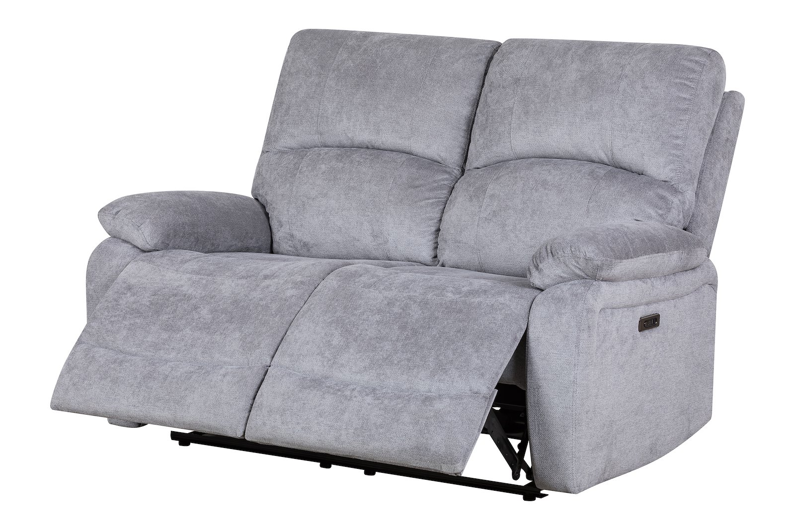 Denver 2-seter recliner elektrisk Tekstil Slowly Grey