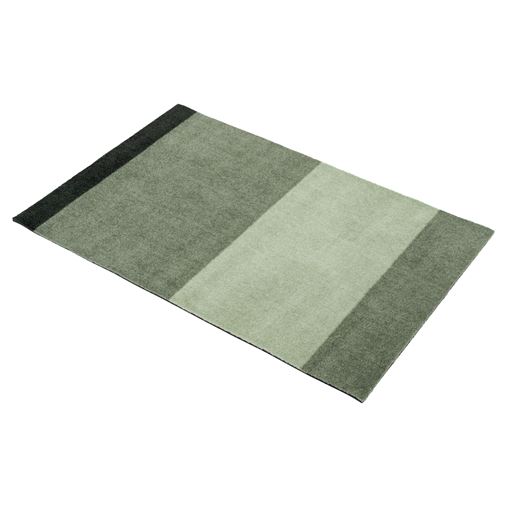 Tica Copenhagen Stripe Horisontal Gulvtæppe, Grøn/Støvet/Mørk Grøn, 60x90 cm