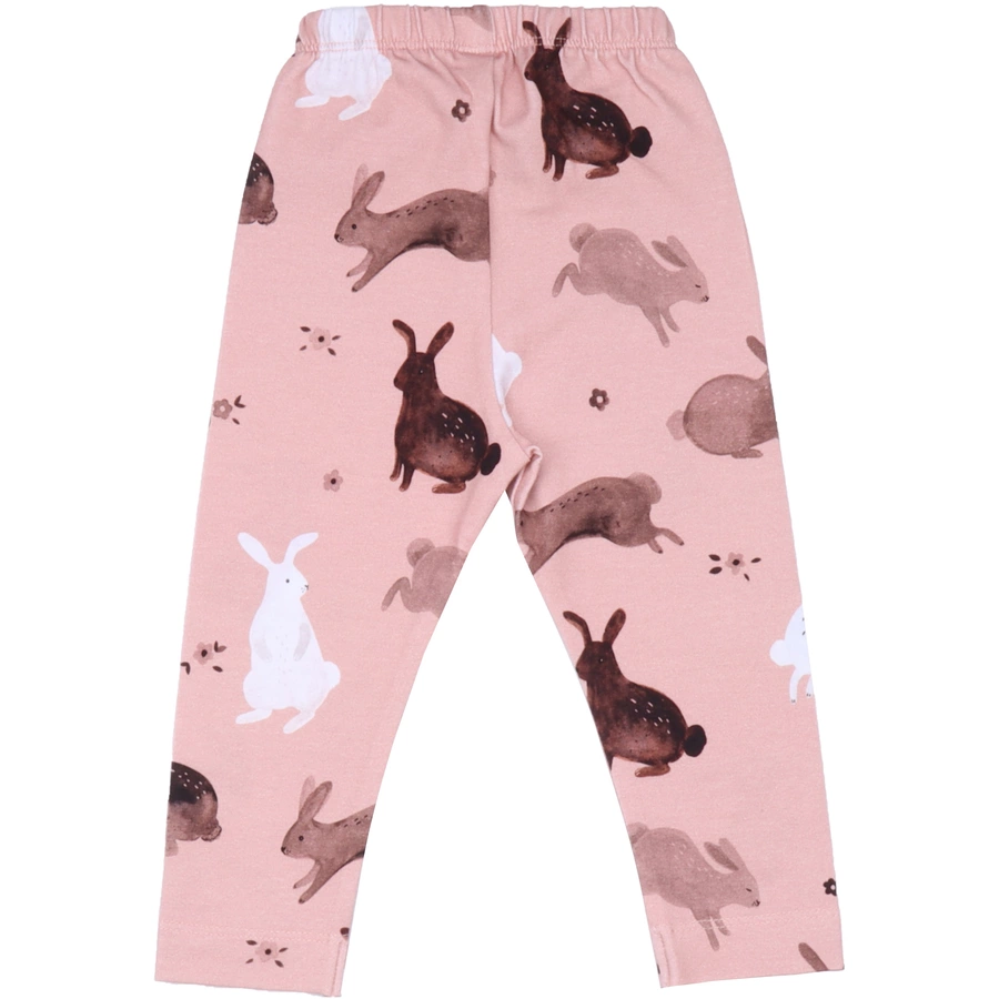 Walkiddy Leggings Happy Rabbits altrosa