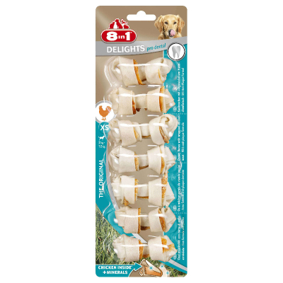 8in1 Dental Delights Knochen XS 7 Stück 84g