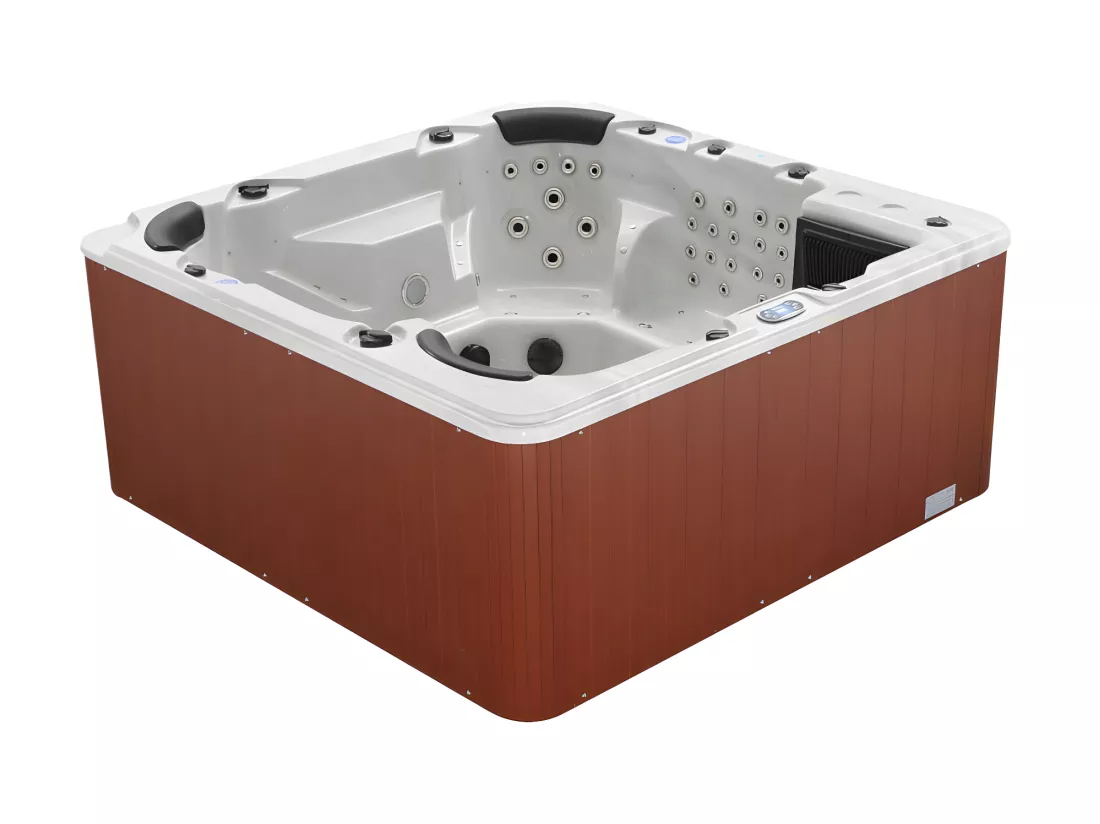 SPA 6 places blanc avec accessoires - Gamme prestige ULYSSE IV - 132 jets - l220 x L220 x H97 cm - Système Balboa