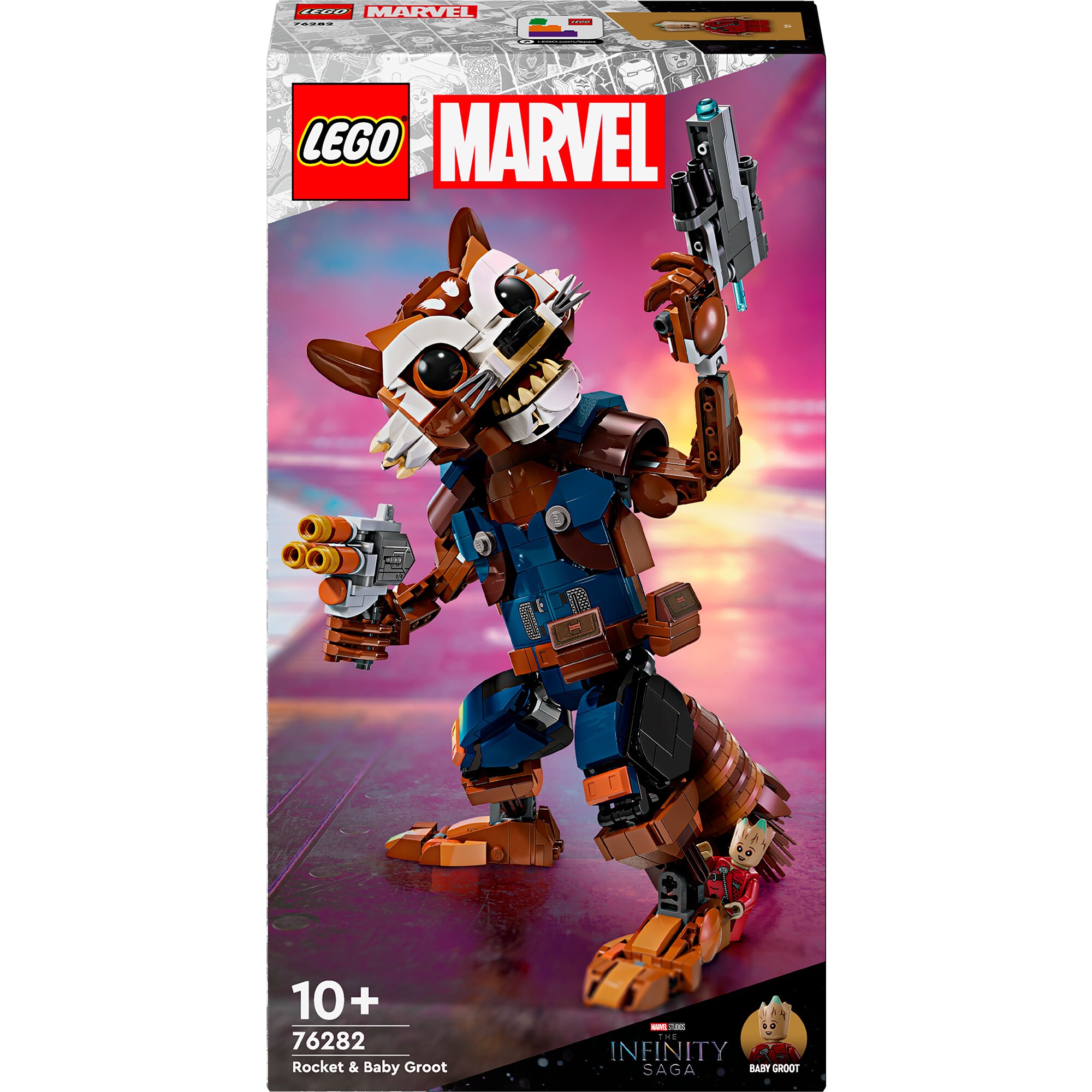LEGO Konstruktionsspielzeug Marvel Super Heroes Rocket & Baby Groot