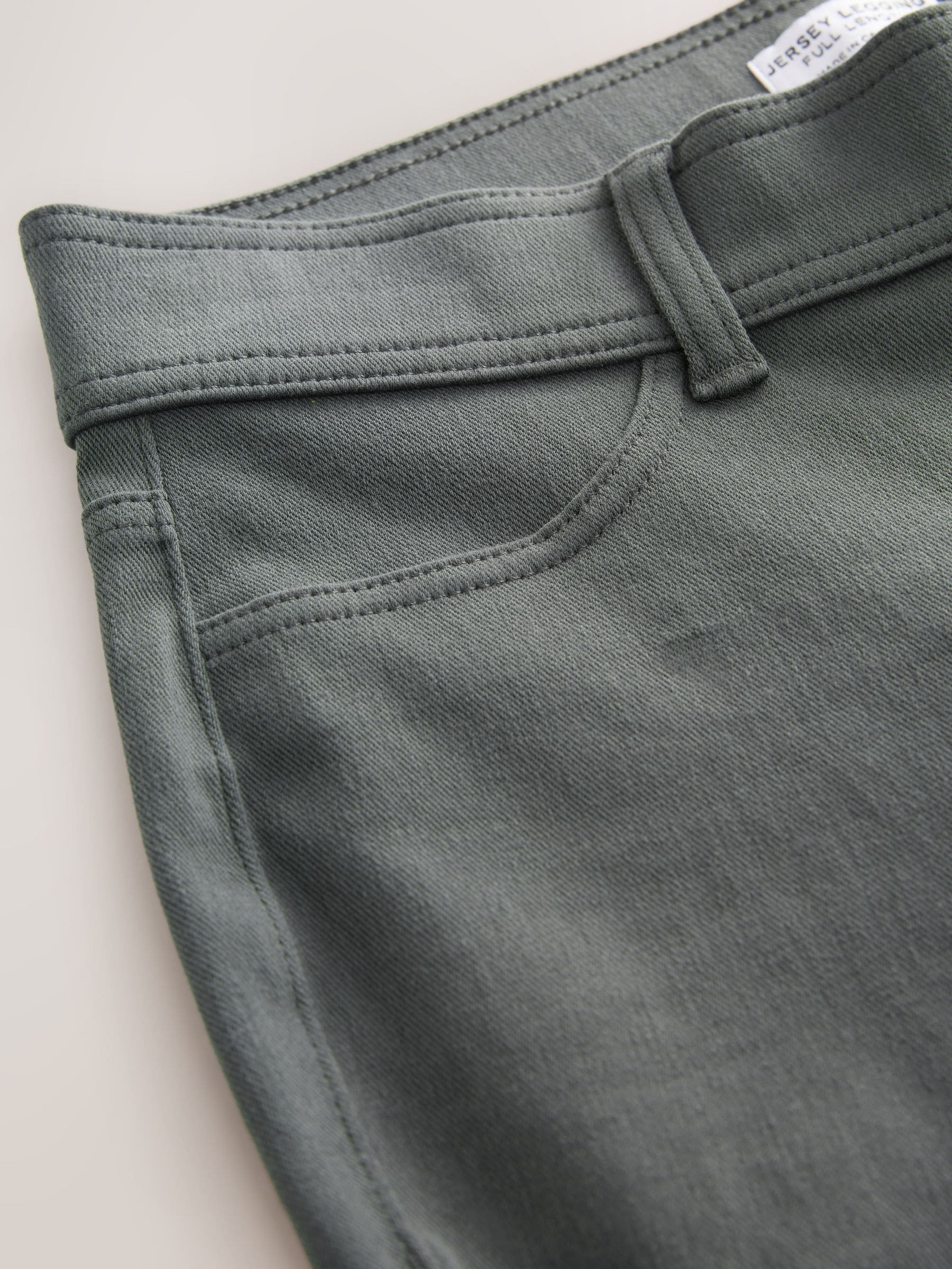 Grijs - Lange jersey denim leggings