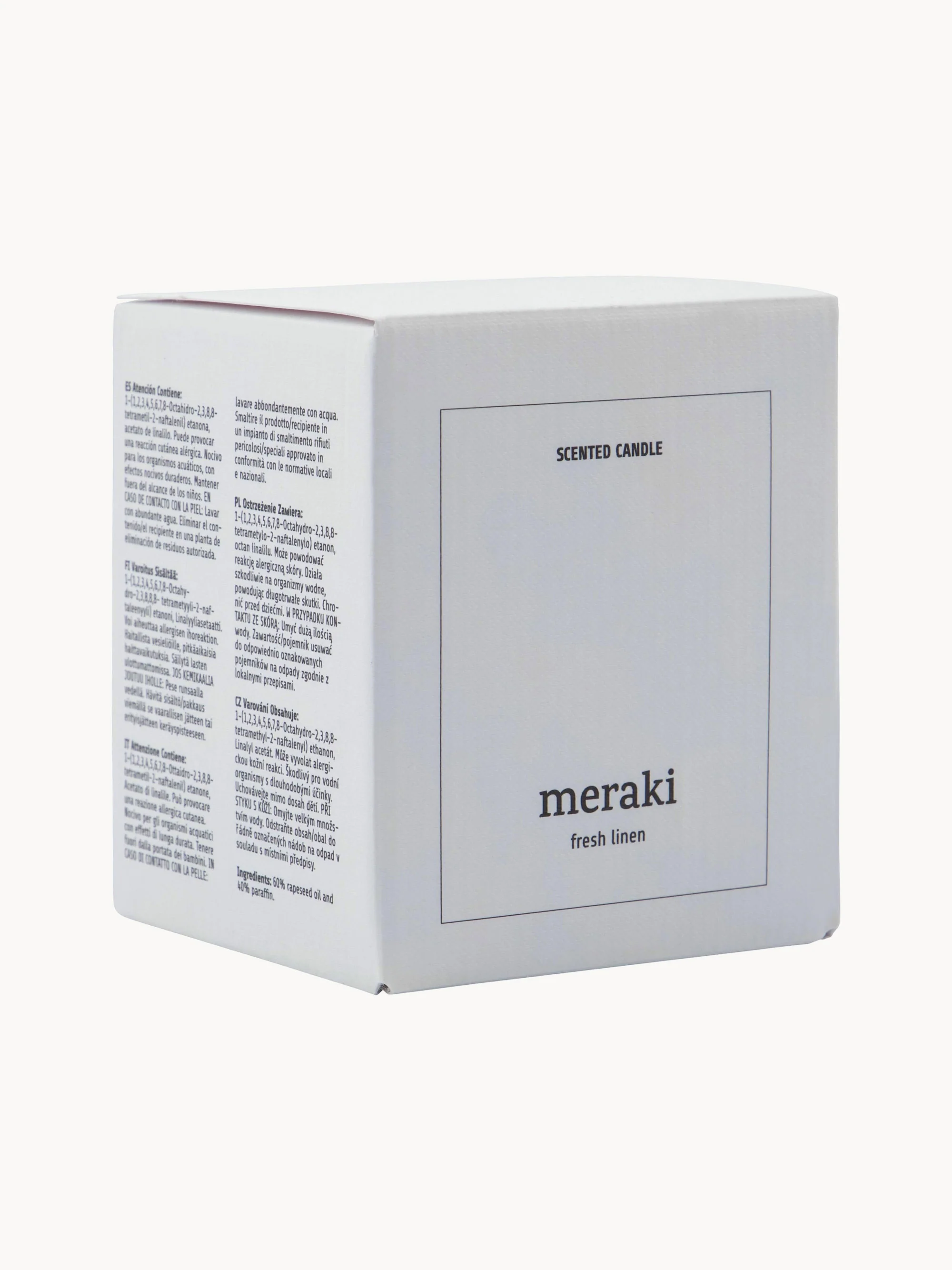 Geurkaars Fresh Linen (jasmijn & rozen)