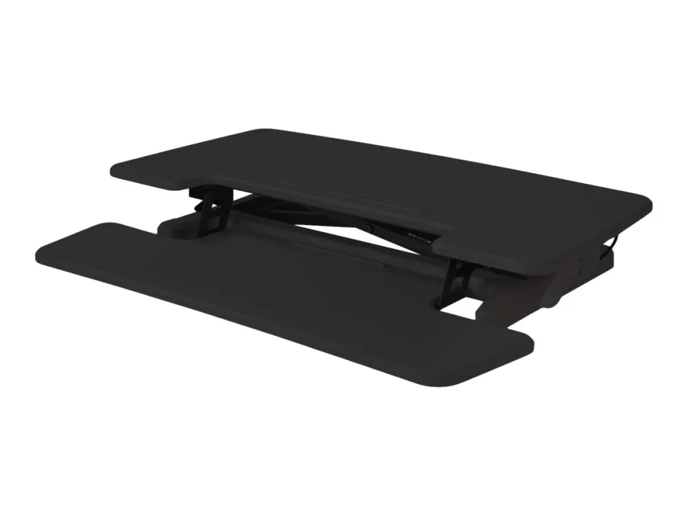 Bakker Elkhuizen Adjustable Sit-Stand Desk Riser 2 - Stativ - for LCD-display/PC-udstyr - sort - skrivebordsstander