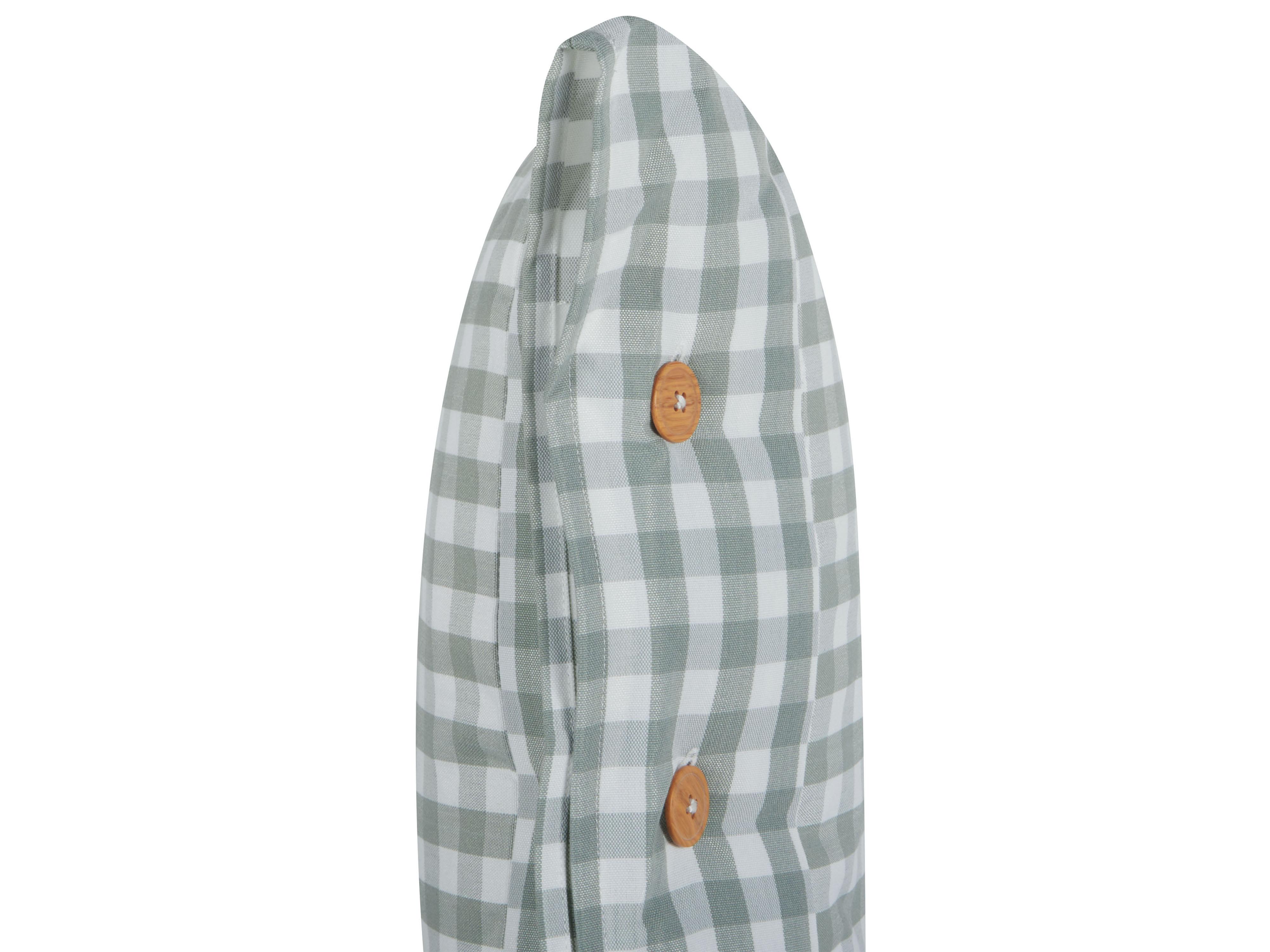 Set van 2 sierkussens TALYA 45 x 45 cm Mintgroen geblokt patroon