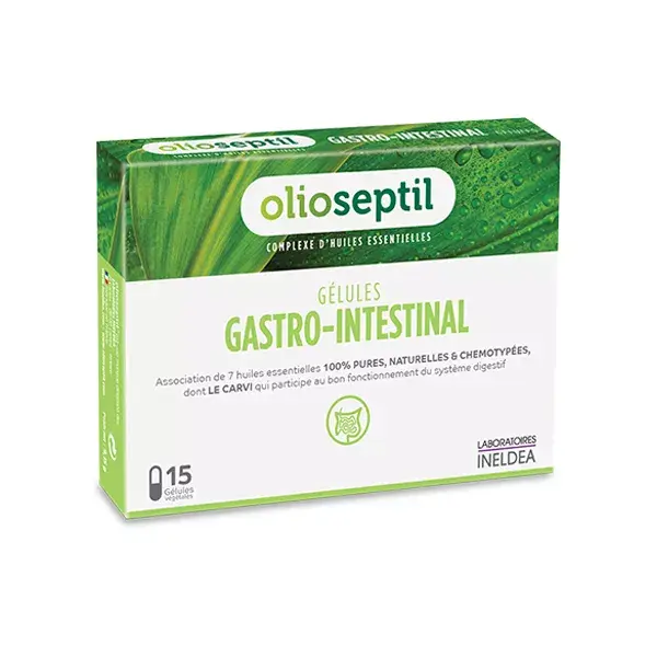 Ineldea Olioseptil Gastro-Intestinal 15 cápsulas vegetais