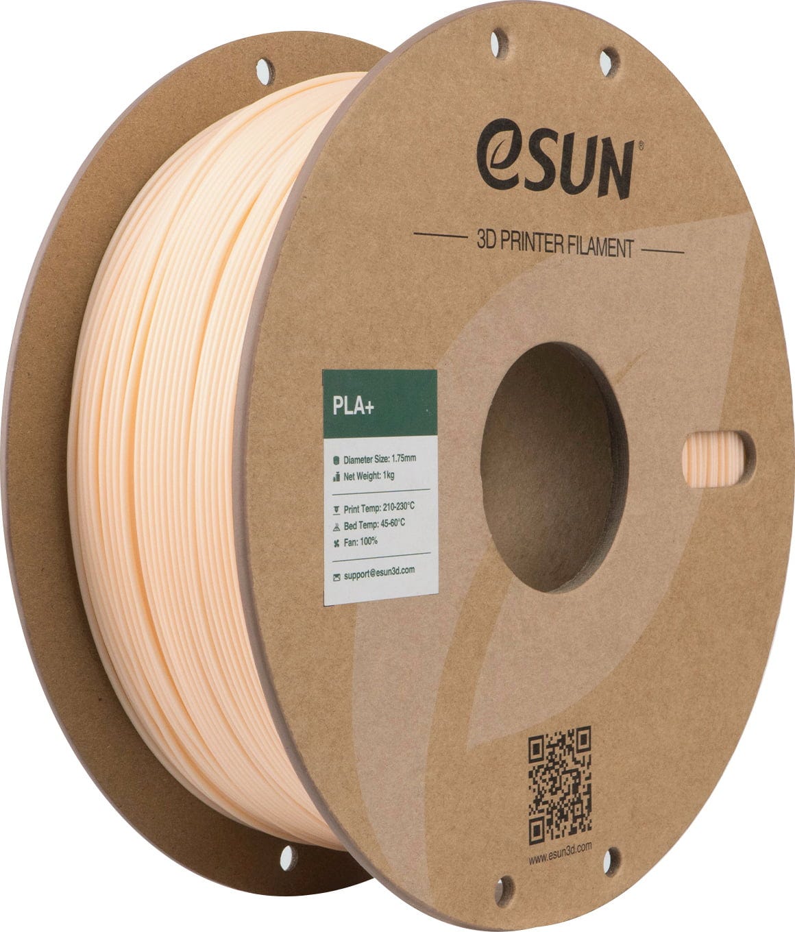 eSUN  PLA+ Light Beige, 1,75 mm / 1000 g    PLA-Filament mit verbesserten physikalischen Eigenschaften