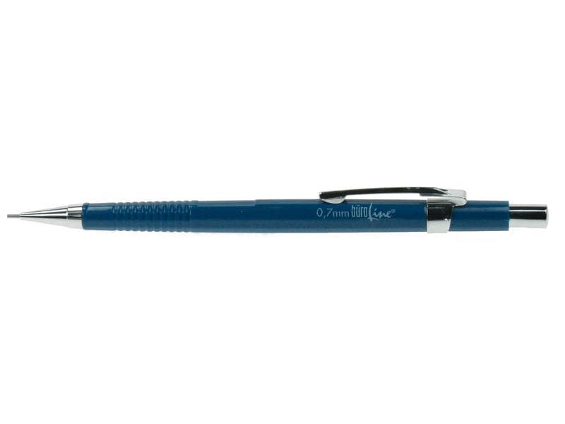 Büroline Minenbleistift Büroline 0.7 mm Blau Bleistift mit Radiergummi und Clip