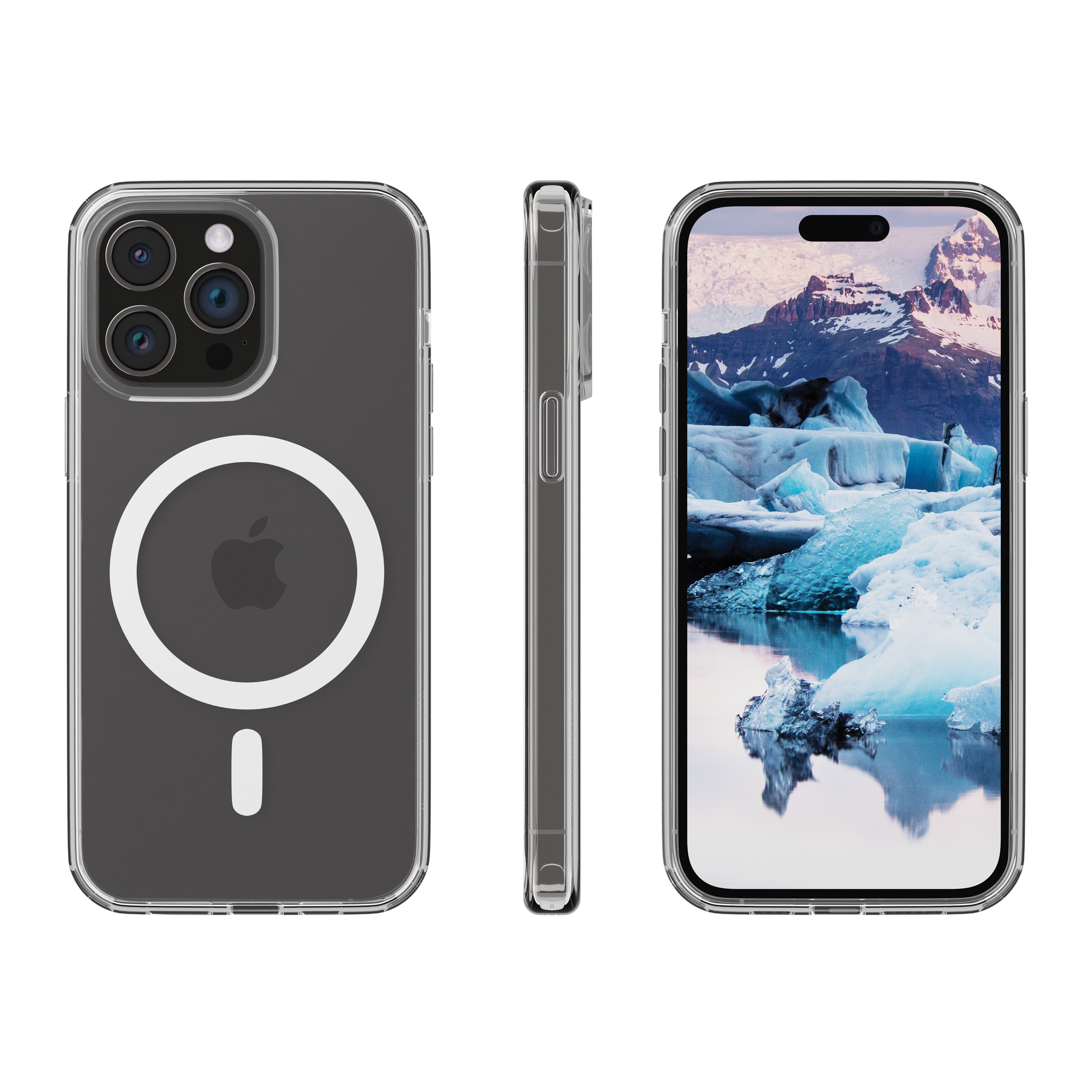 iPhone 15 Pro Hardcase Hülle Clear Case Iceland Pro MagSafe Recycled (IM61CL001854) - Transparent