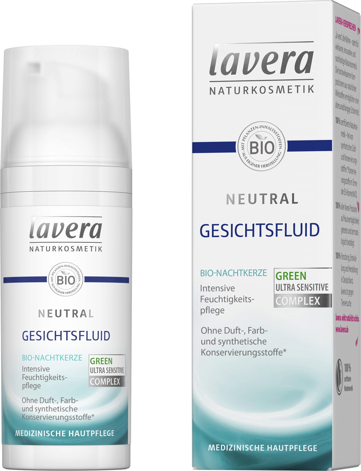 lavera  Neutral Gesichtsfluid, 50 ml