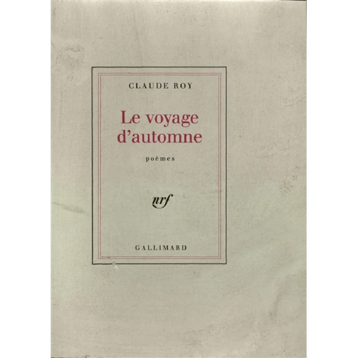 Le Voyage d'automne · Occasion