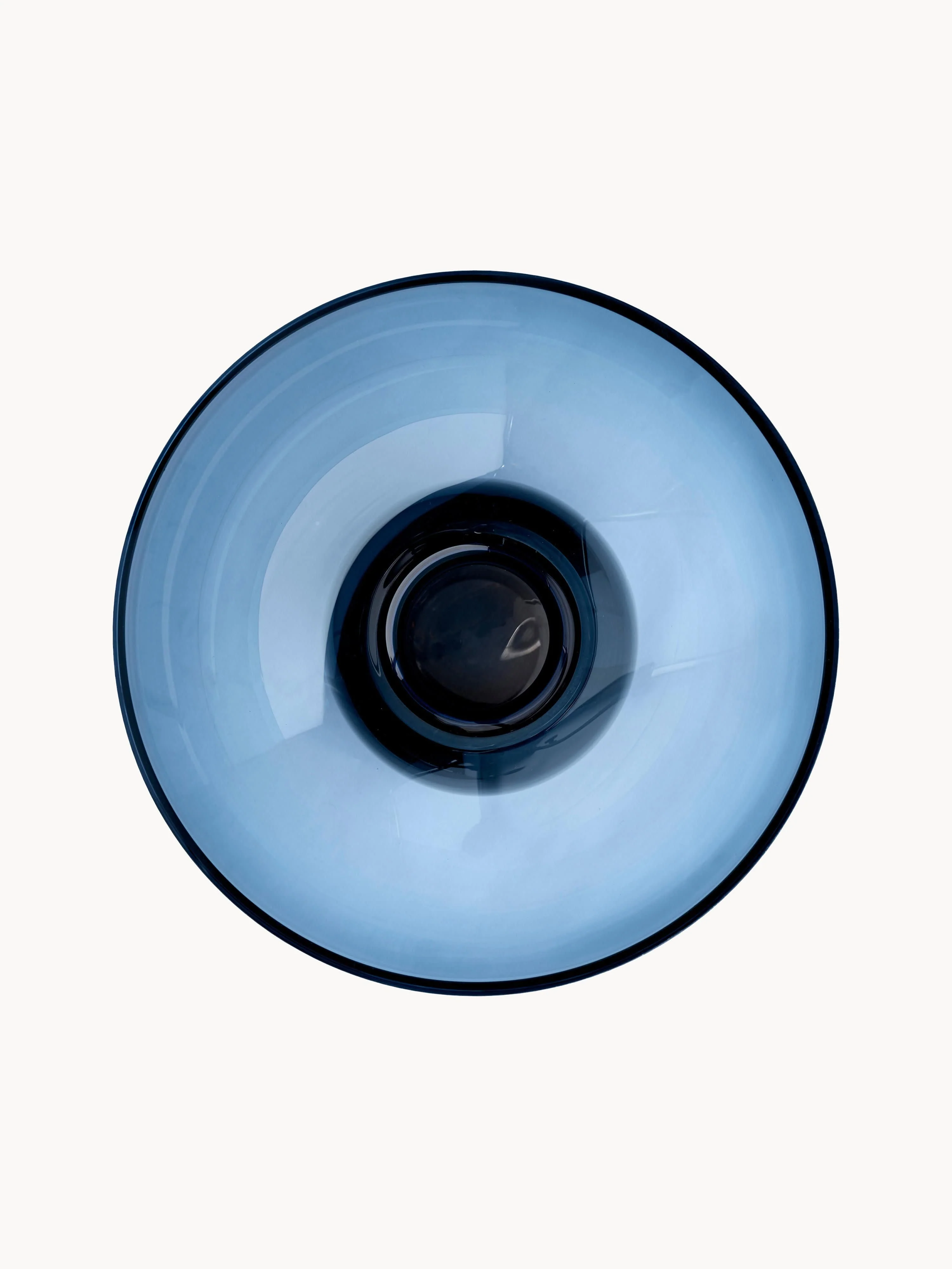 Mondgeblazen glazen vaas Torus, H 33 cm