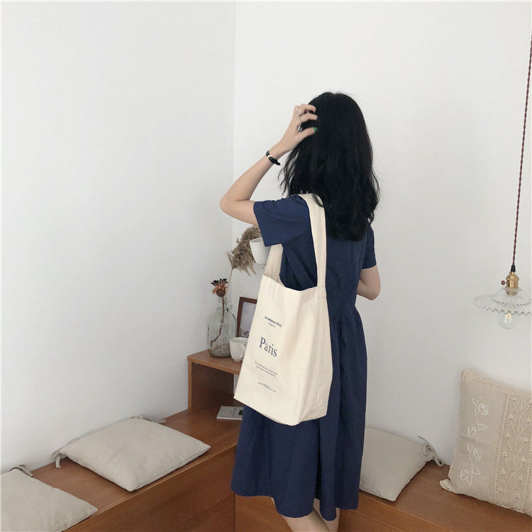 Milha - Canvas draagtas met letters
