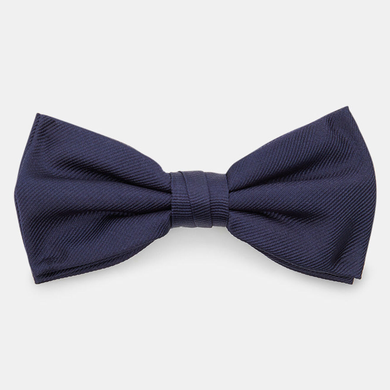 Tommy Hilfiger Noeud Papillon 100% Soie Solid Ribbed bleu marine