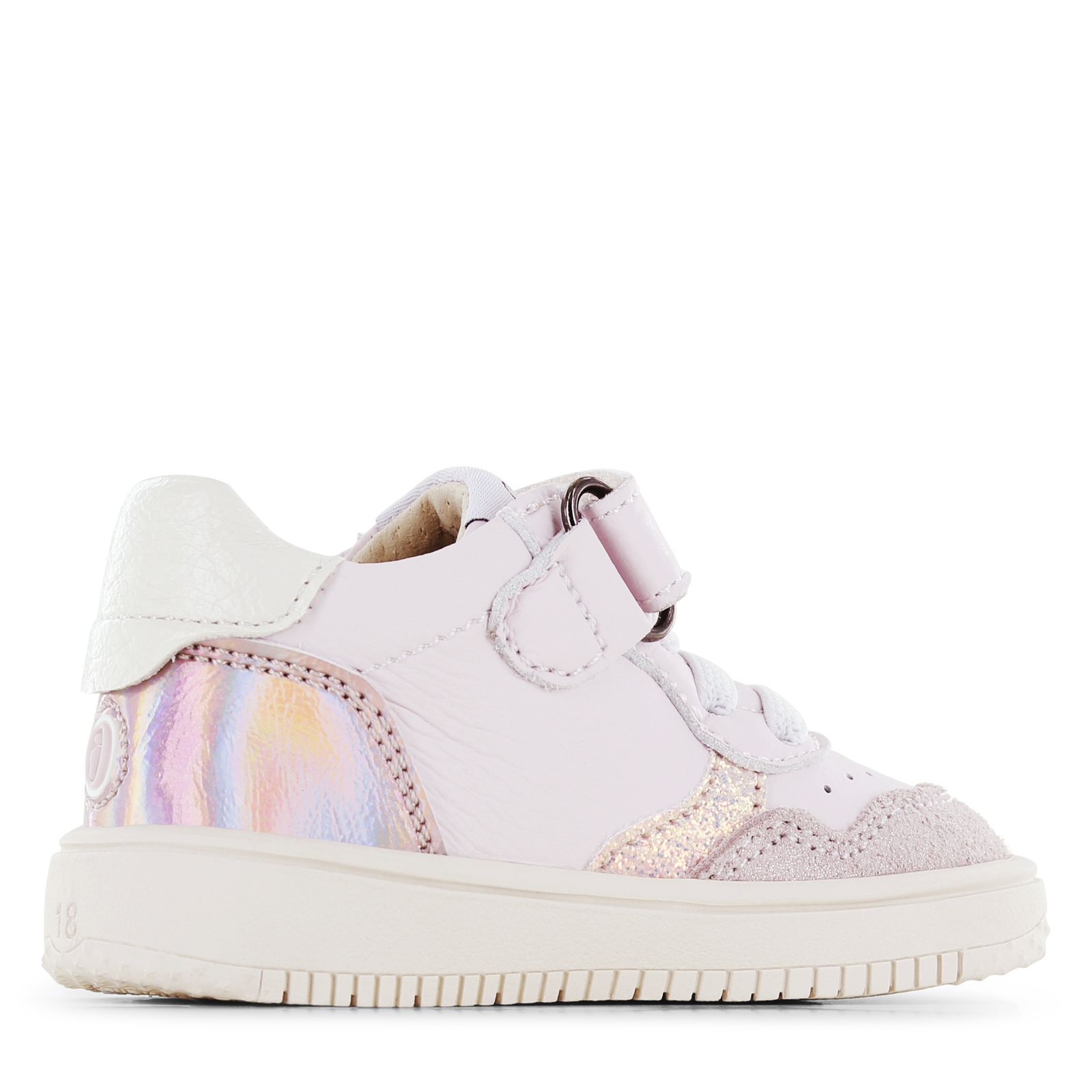 Shoesme shiny roze sneaker Leer, Metallic, Suède | Meisjes schoenen