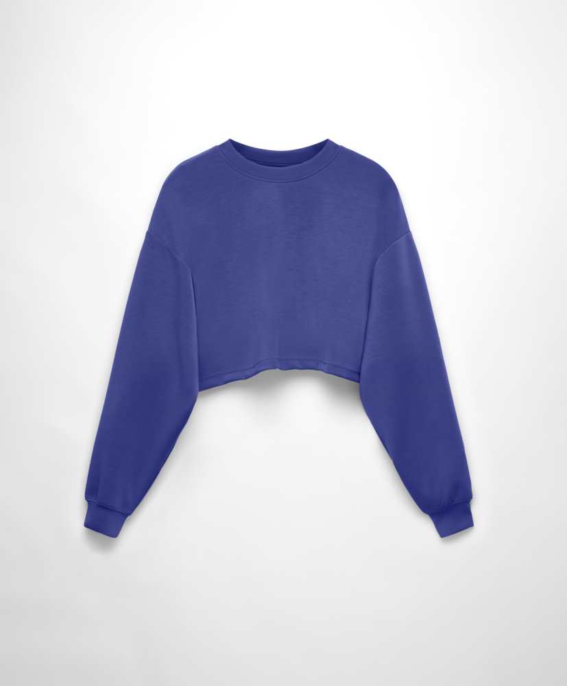 Moletom cropped de modal