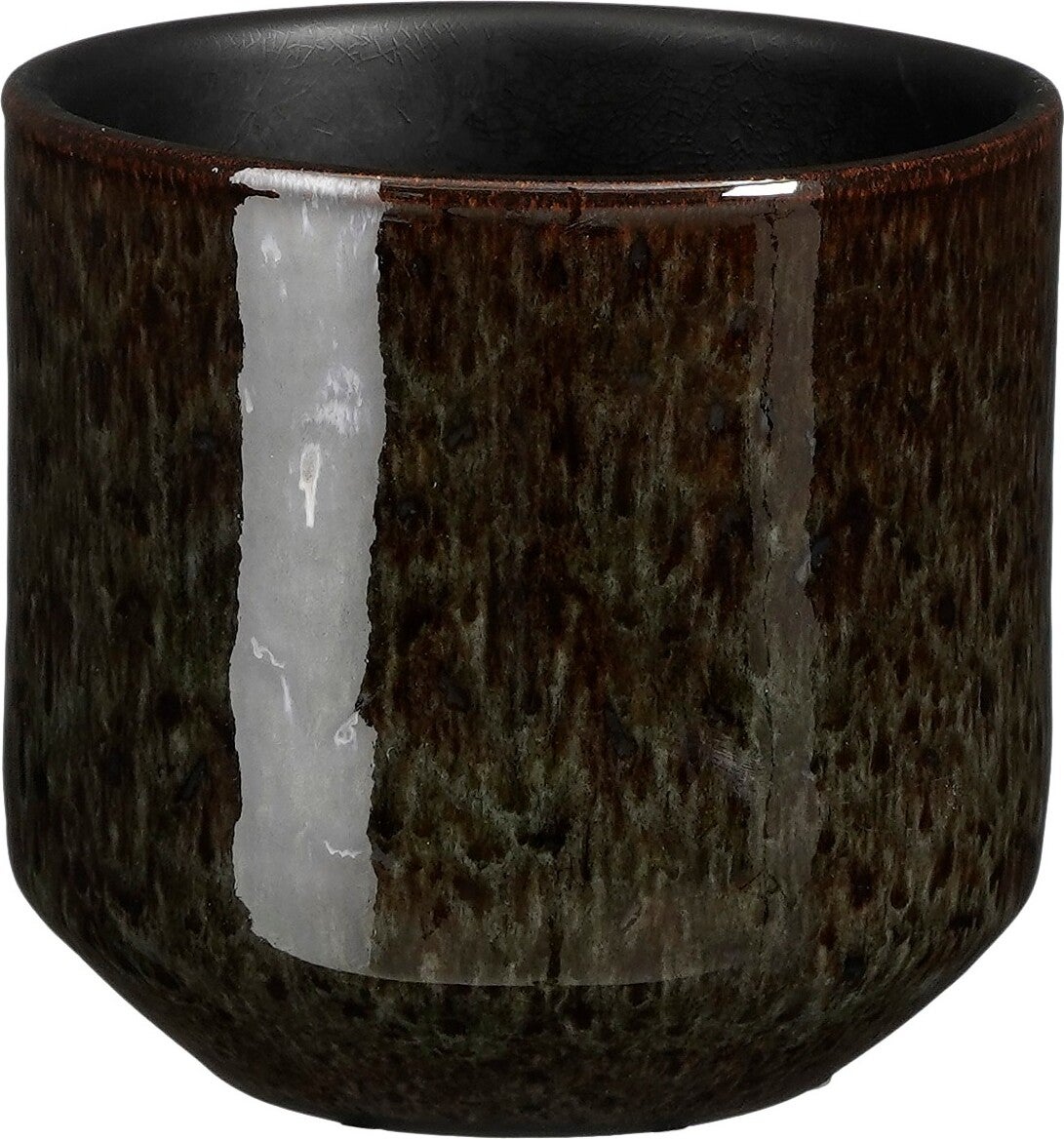 Mica Decorations bloempot Sebastian bruin D 14 H 13 cm