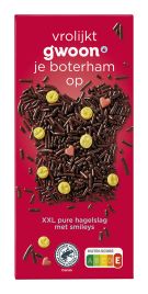 Gwoon XXL pure chocolade hagelslag