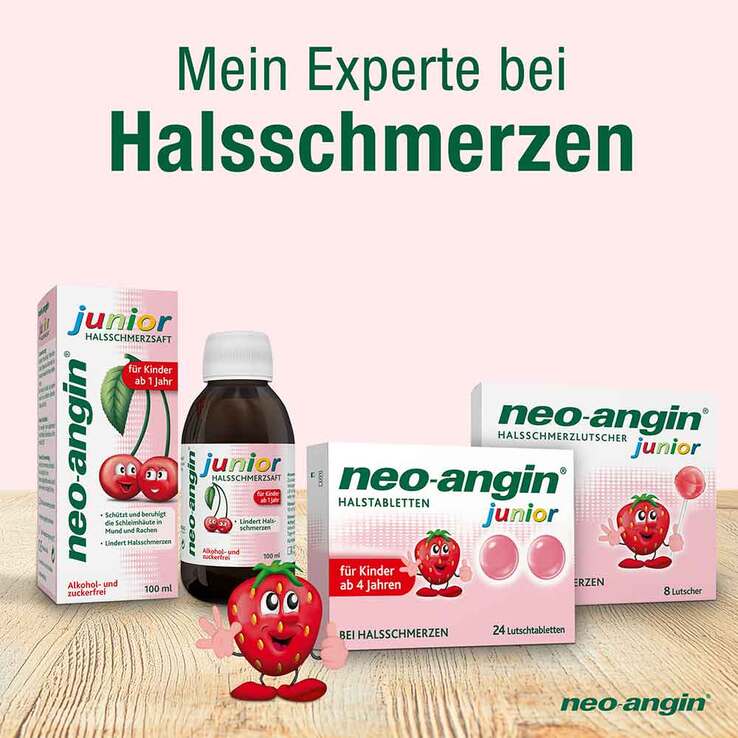 neo-angin® junior Halstabletten, 24 St