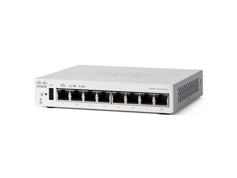 Cisco Switch Catalyst C1200-8T-D 8 Port Managebarer Layer 2  8-Port 10/100/1000 Mbps Web-Desktop-Switch