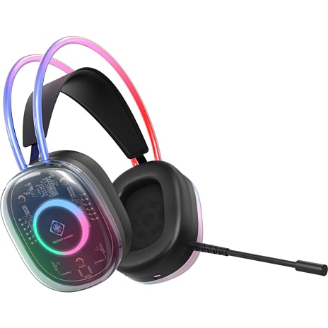 Deltaco RGB gaming headset - semi-transparent