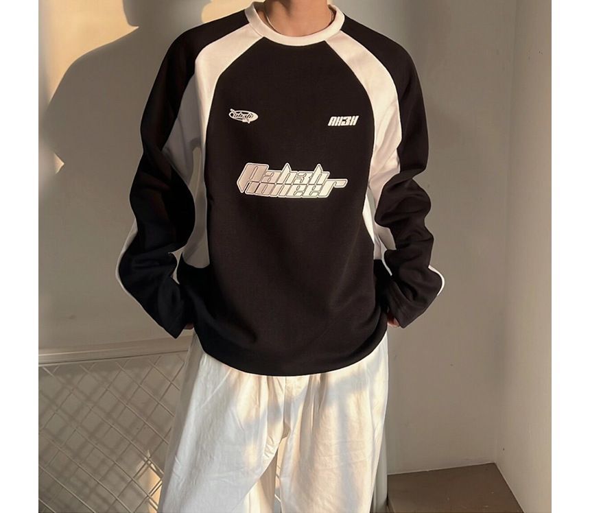 Omozando - Sweatshirt met ronde hals en letters