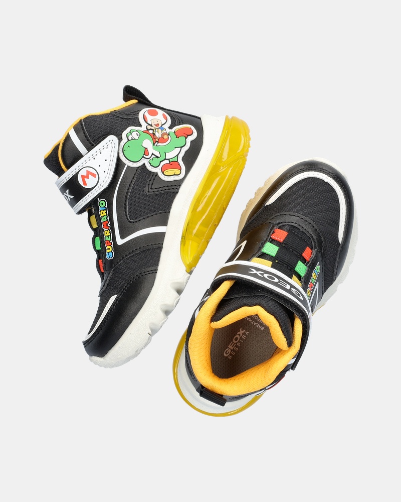Geox Ciberdron Hoge sneakers  - zwart