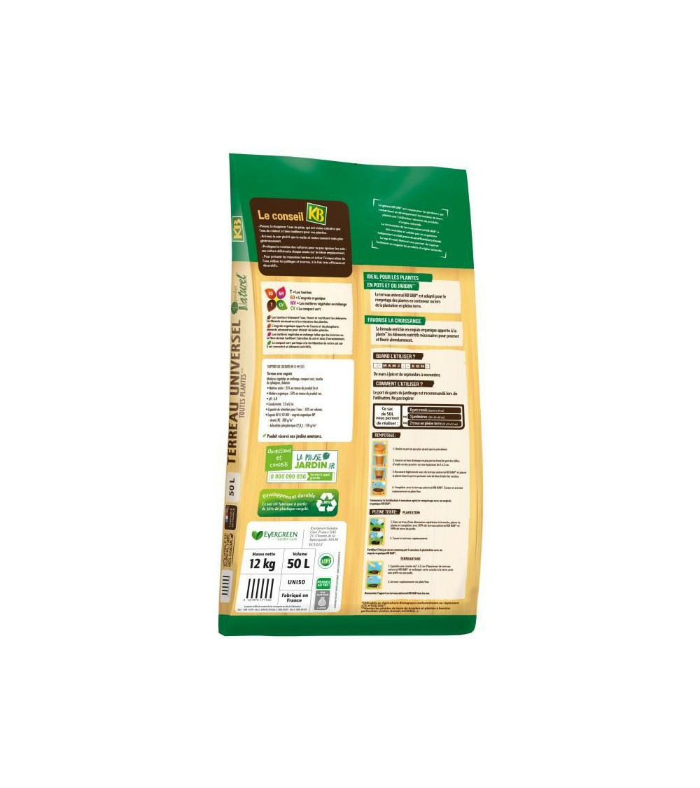 Terreau universel - toutes plantes - 50 l