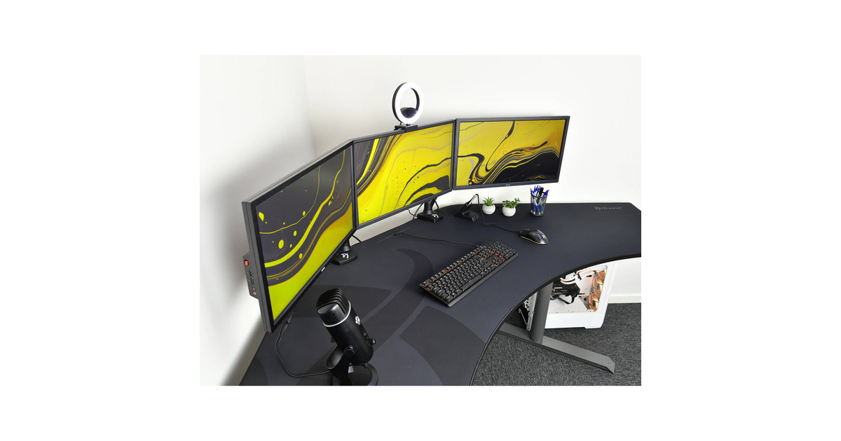 ArozziArena Angelo - Gun Metal gaming desk  (Gunmetal)