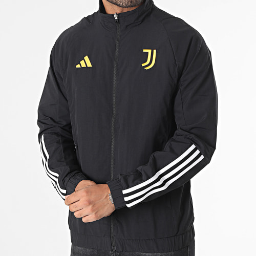 Veste Zippée A Bandes Juventus IM1873 Noir