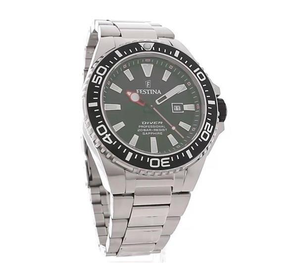 Festina Mens Festina Divers Watch with Steel Bracelet
