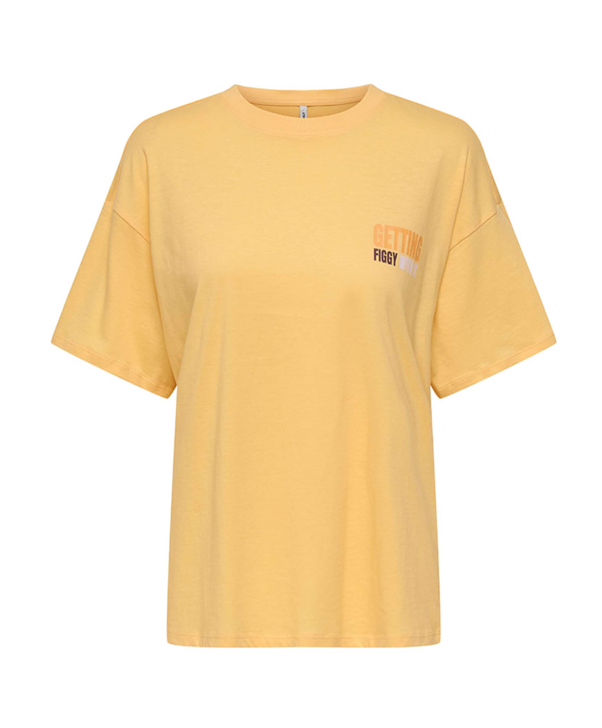 Only Dames T-shirt geel