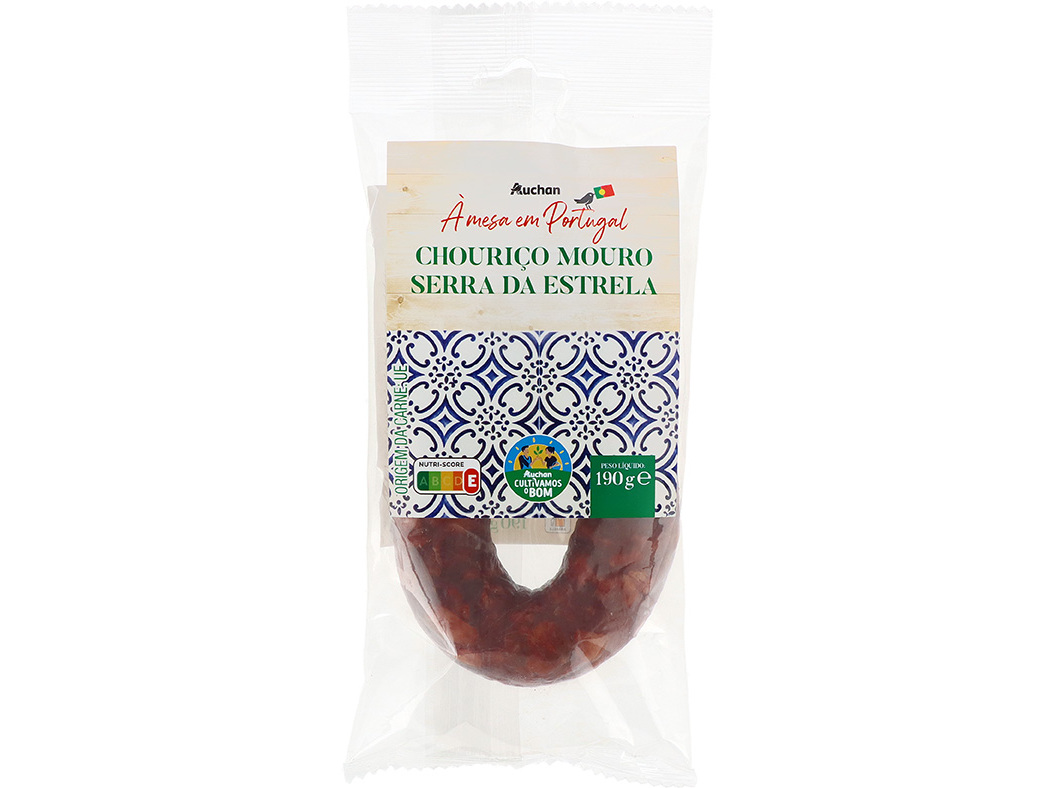 CHOURIÇO MOURO AUCHAN À MESA EM PORTUGAL CULTIVAMOS O BOM SERRA DA ESTRELA 190G