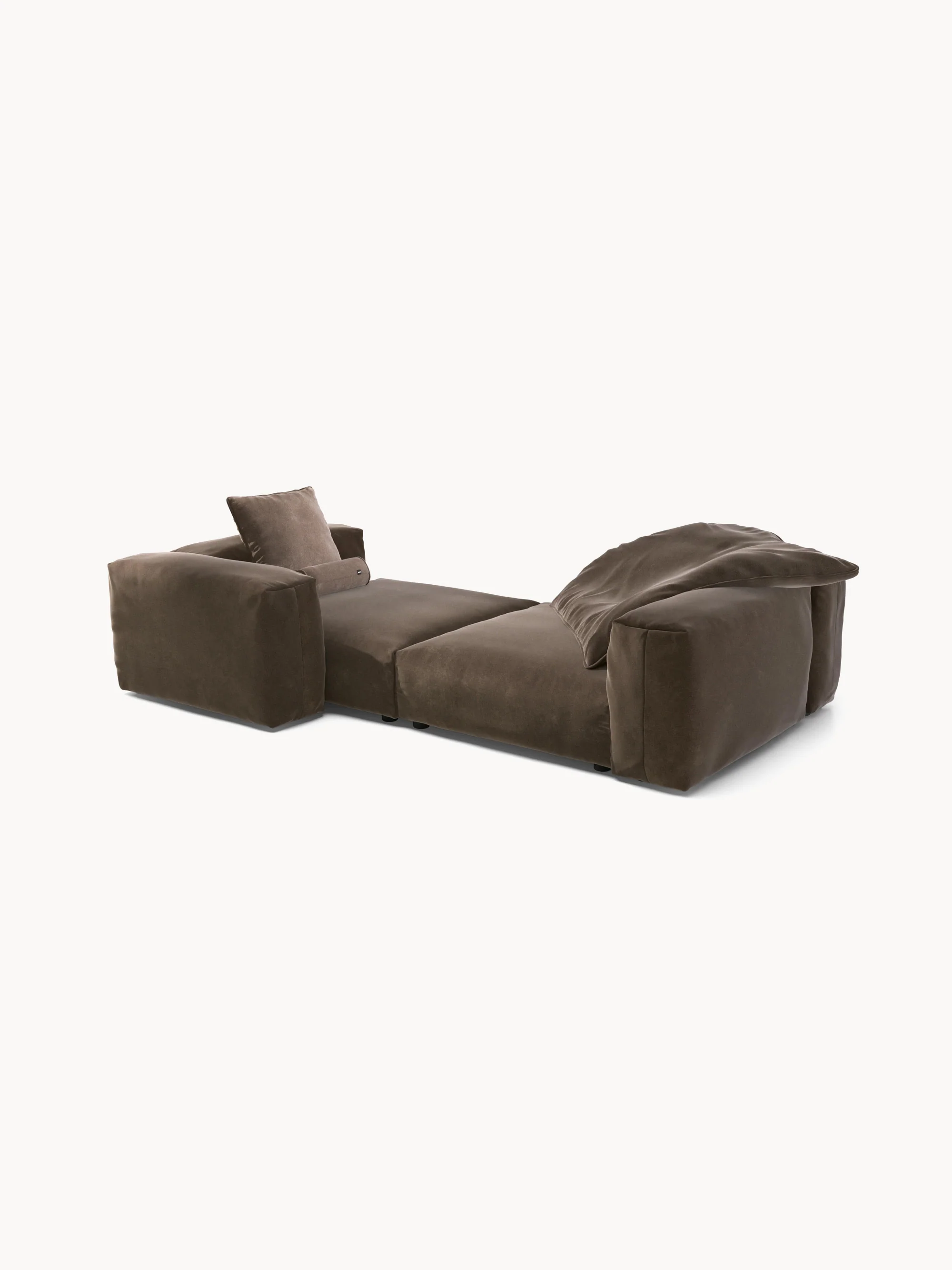 Modulaire bank Vetsak (3-zits) van fluweel