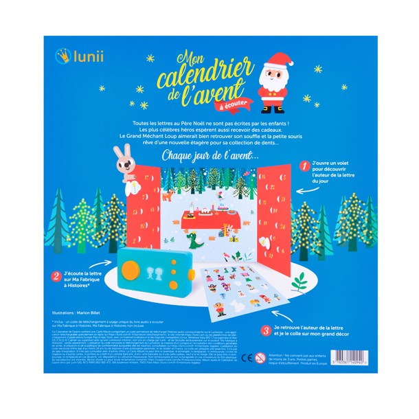 Calendrier de l'Avent à écouter Lunii