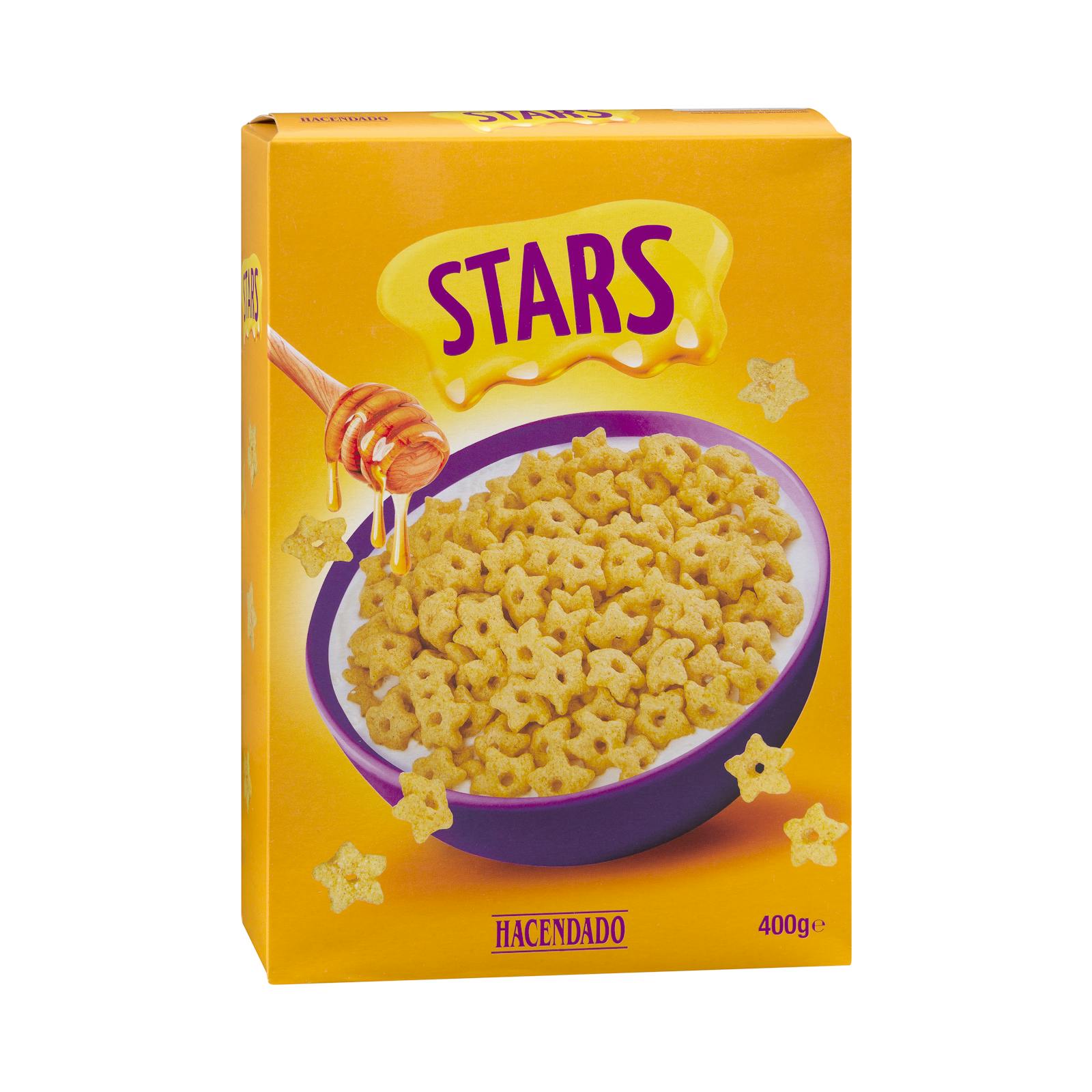 Céréales Stars Hacendado Corn Star au miel