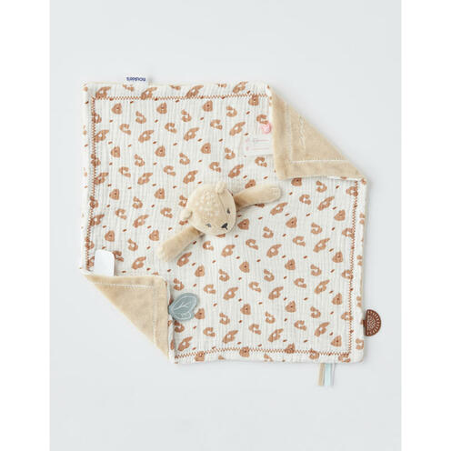 Doudou jour nuit veloudoux Beige Babou & Kendi - NOUKIE 'S