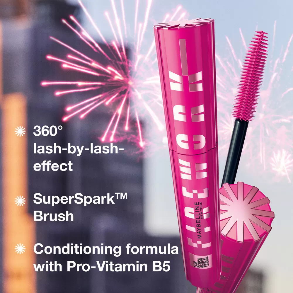 Maybelline New York Lash Sensational Firework Mascara Very Black - 10 ml.