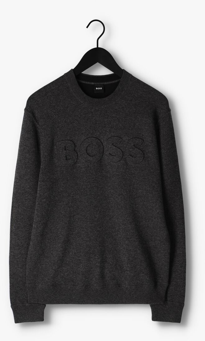 BOSS grijze boss trui foccus