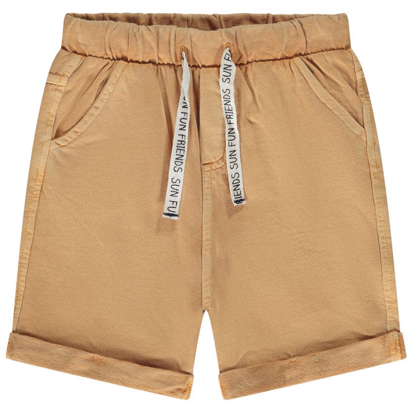 Bermuda en molleton uni pour bébé garçon - Multicolore