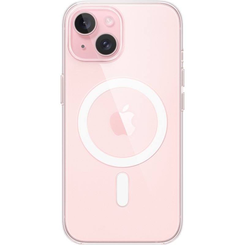 Apple Coque transparente avec MagSafe pour iPhone 15