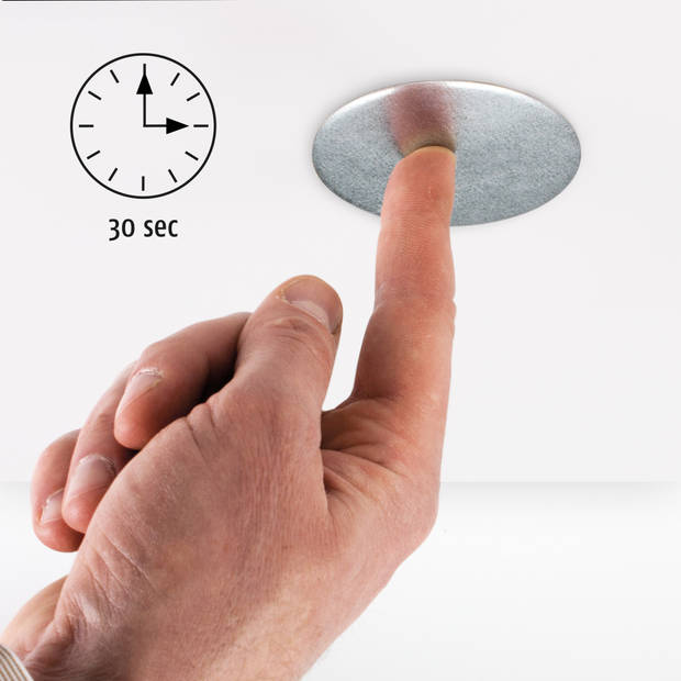 Magnetische montageset voor CO en rookmelders Alecto Zilver-Zwart